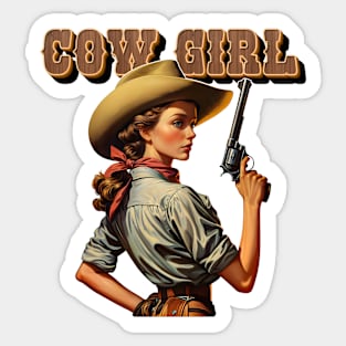 Cowgirl Sticker